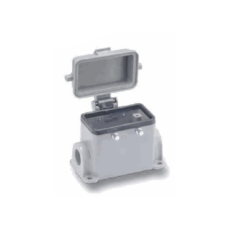 Embase en saillie 10B, Aluminium moulé sous pression, Alliage de zinc moulé, IP65, Sortie horizontale, M20